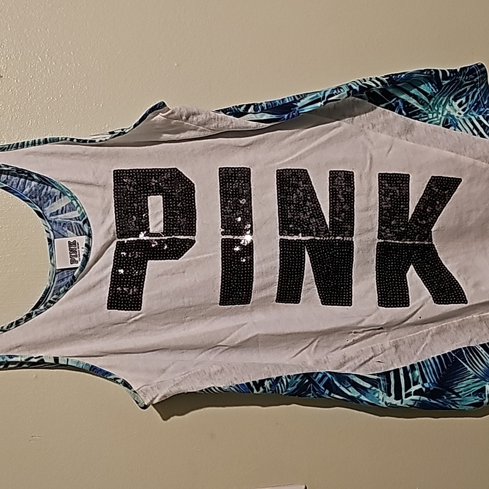 Pink, size S, over sized tank